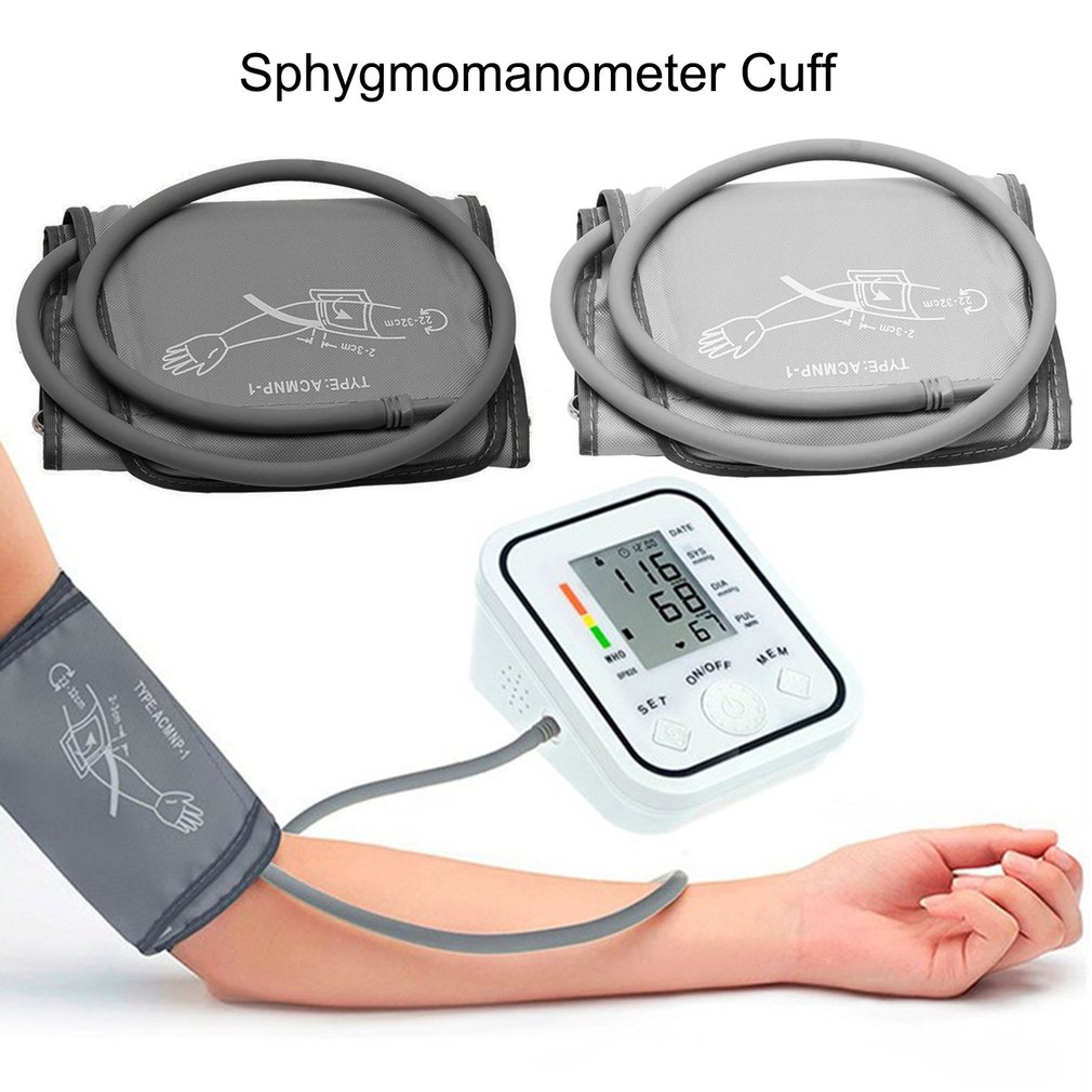 Draagbare 22-32 Cm Arm Manchet Digitale Bloeddruk Monitorportable Enkele Buis Tonometer Manchet Voor Bloeddrukmeter