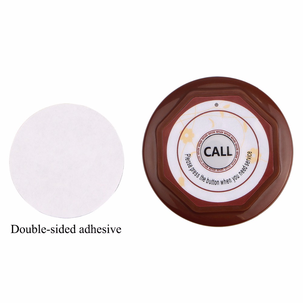 Retekess 2 Color 433.92MHz Restaurant Pager Buttons Cafe Office Waterproof Pager Wireless Calling System Call Transmitter F3360