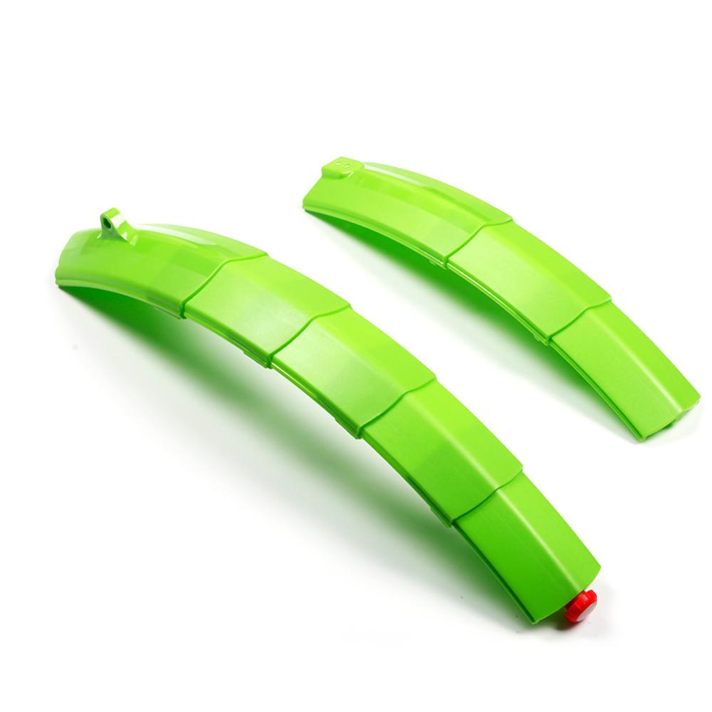 Bike Mudguard Telescopic Folding Mountain Road Bicycle Fender with Rear Mudguard for Mountain Bikes Mudguard Bicycle Accessories: Green