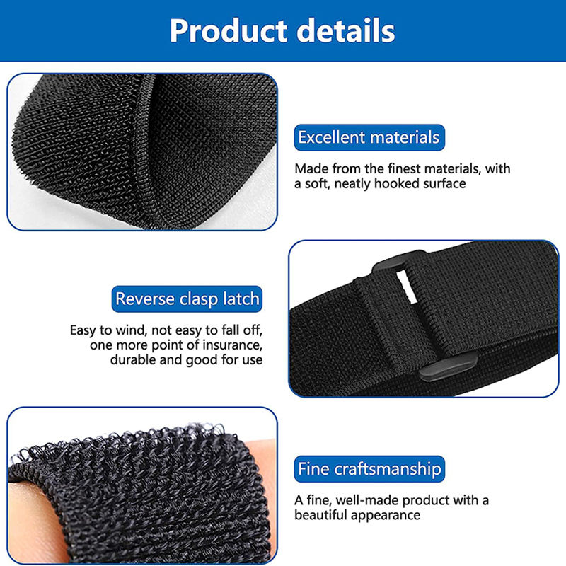 10 pezzi nylon fibbia inversa gancio e cinghia ad anello fascette riutilizzabili cinghie per cavi per filo organizzatore nastro di fissaggio 20/30/40 cm