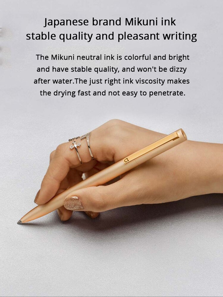 Xiaomi Mijia Teken Pen Refill Balpennen 0.5Mm Glad Refill Rolling Roller Zwarte Inkt Ondertekening Pennen Voor School