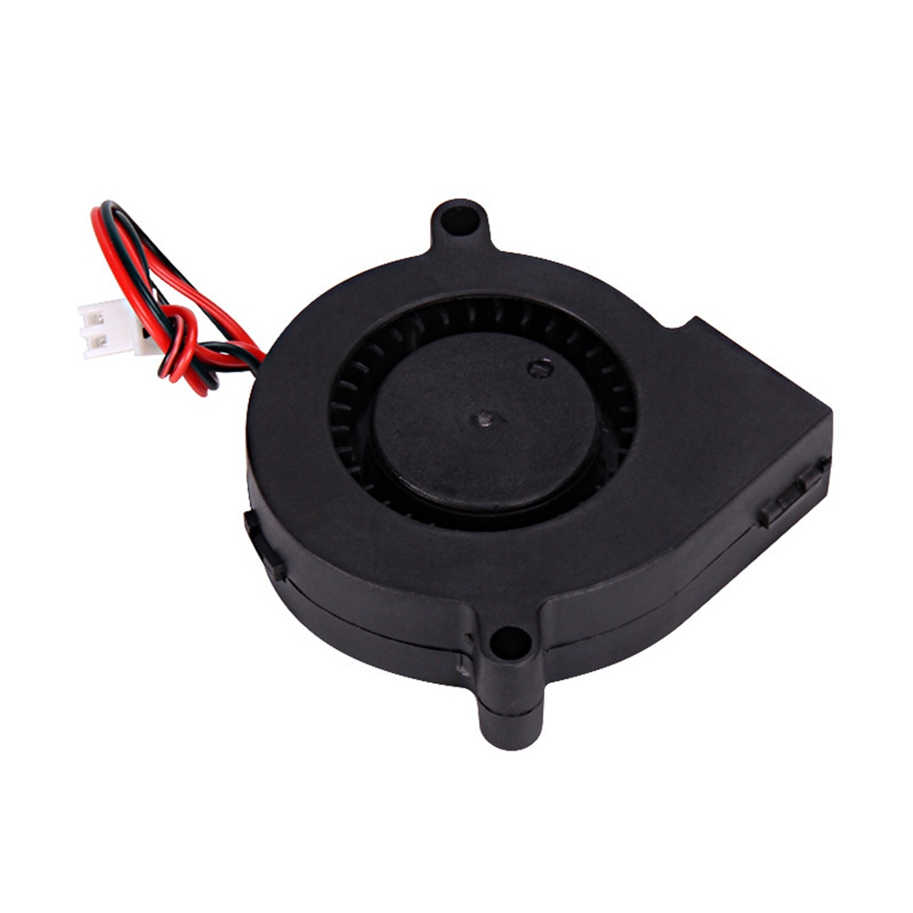 Część drukarki 3D 12V/24V 5015/4010/4020 wentylator dmuchawa bezszczotkowy chłodzenie Turbo wentylator do wytłaczarki z kablem 2Pin złącze wachlarz z tworzywa sztucznego