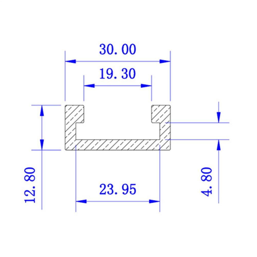 Aluminium T-Track Slot Mijter Track Jig Armatuur Voor Router Tafel Bandsaws Houtbewerking Diy Tool Lengte 300/400/500/600/800 Mm