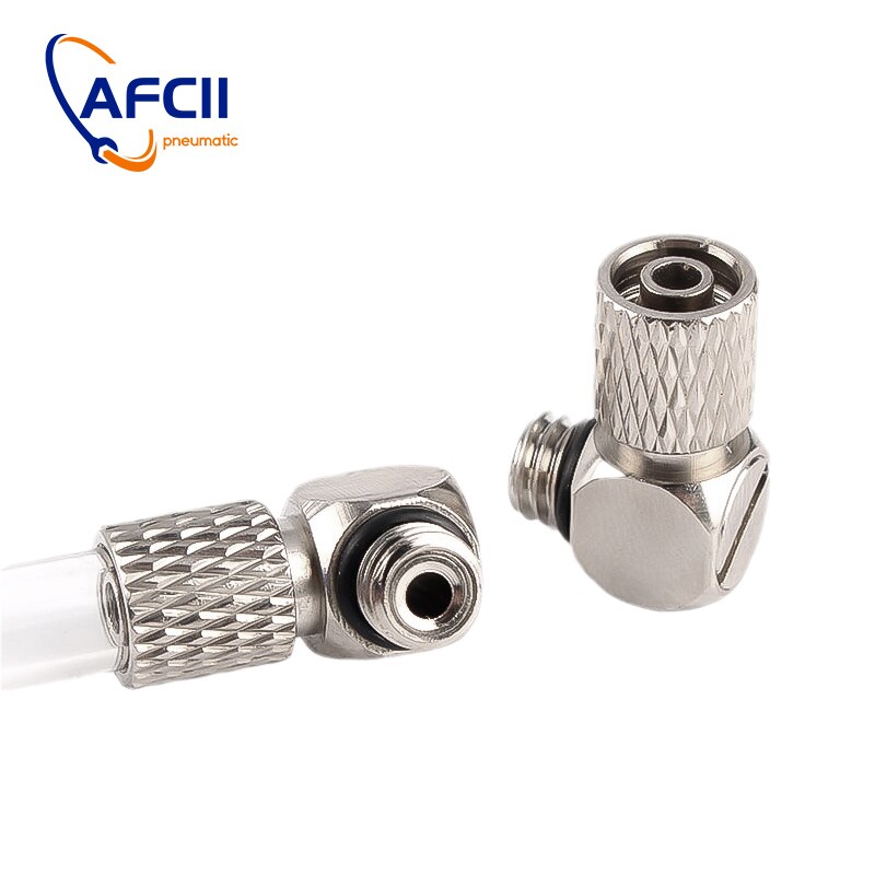 5Pcs Mini Micro Pneumatic Pipe Fitting Hose 3mm 4mm 5mm 6mm Male Thread M3 M4 M5 M6 Copper Straight/Elbow Type Quick Connector