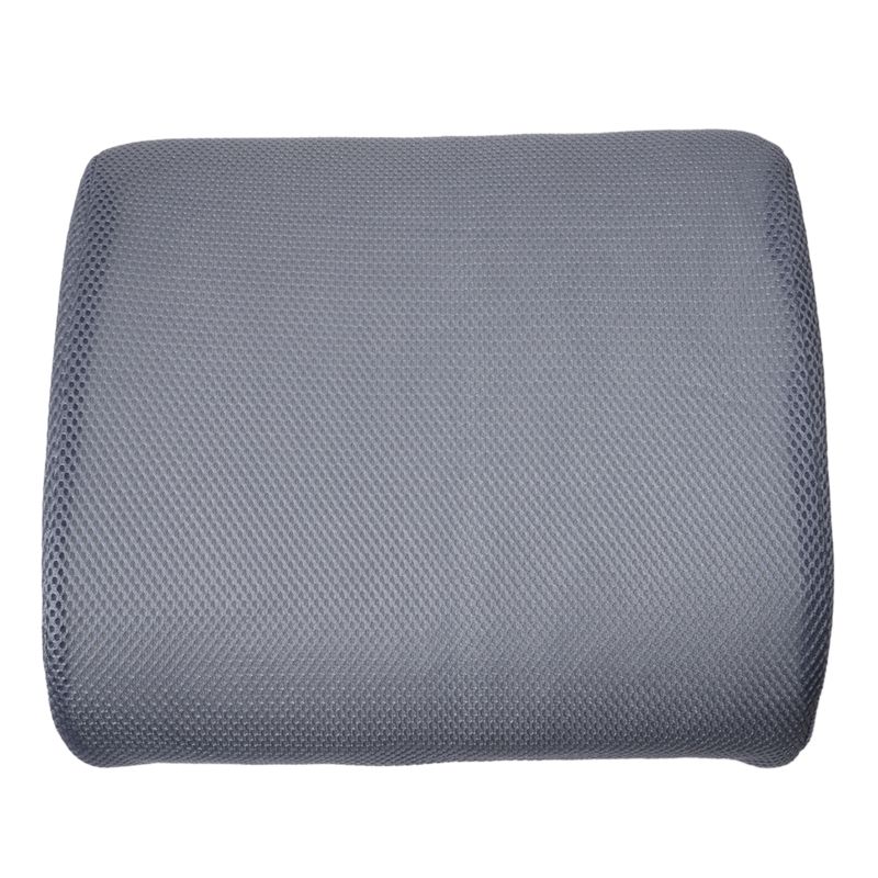 Car Office Home Memory Foam Seat Chair Lumbar Back Support Cushion Pillow Grey