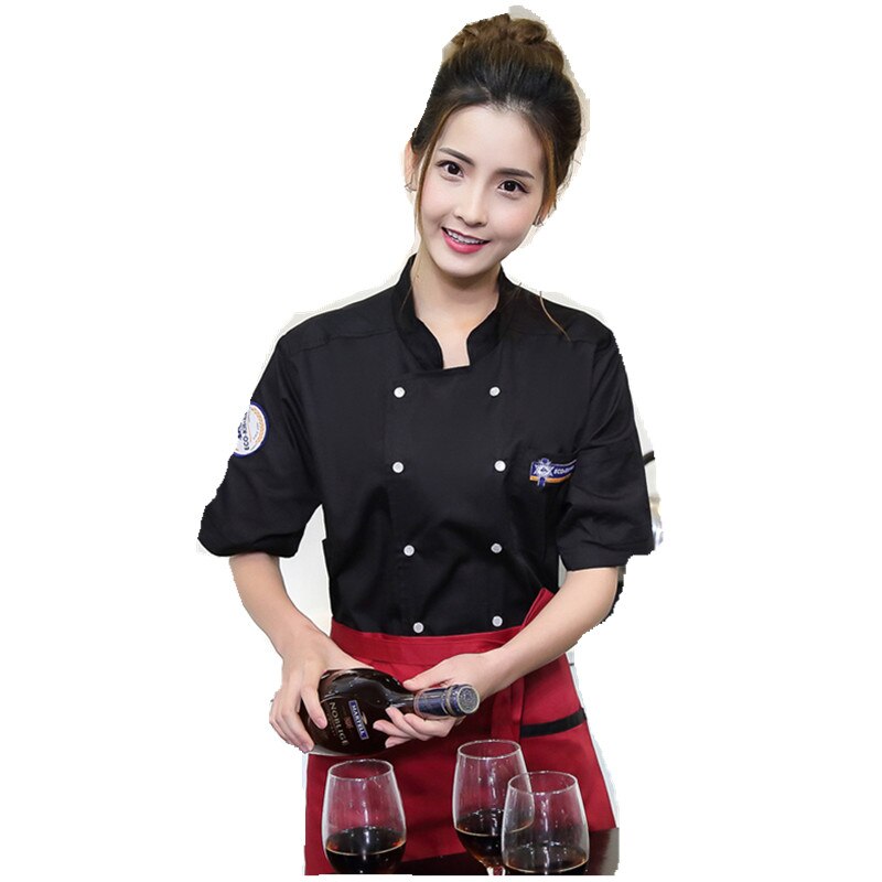 Vêtements de Service de restauration pour hommes, uniforme de Chef à manches courtes, uniforme de Chef d'hôtel et de Restaurant,