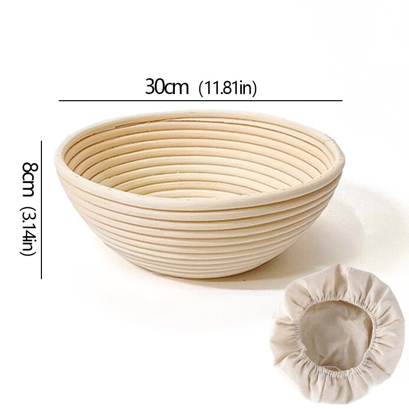 Cesta de fermentación de pan de fermentación europea, resistente al ratán Natural, suministros para hornear de masa fermentada DIY, cesta de mimbre para el hogar: green
