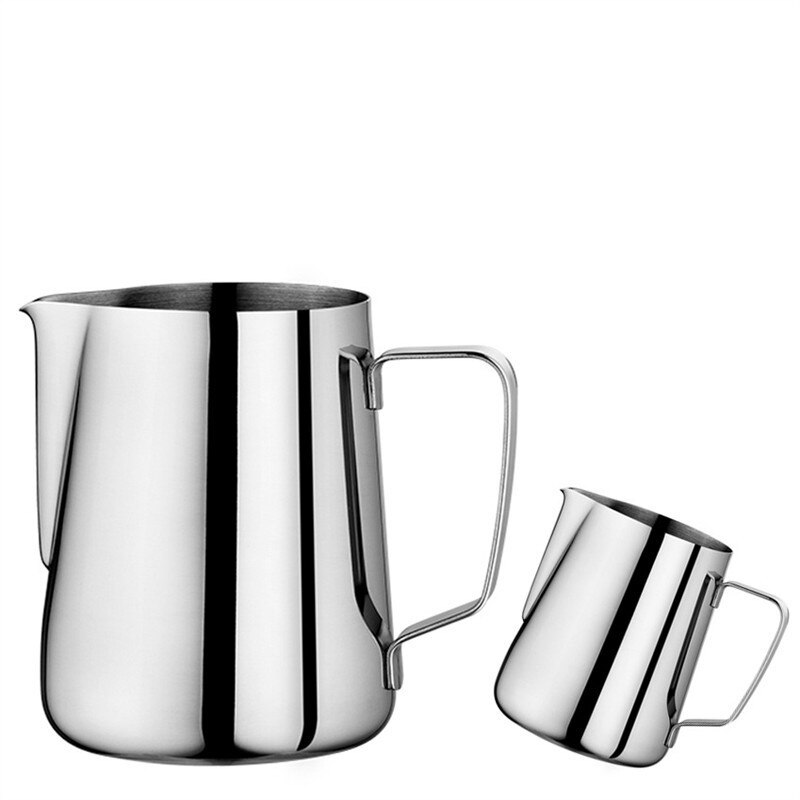 Edelstahl Krug Kaffee Krug Milch Aufschäumen Krug ziehen Blume Tasse Cappuccino Milch Topf Espresso Tasse Latte Kunst Milchaufschäumer