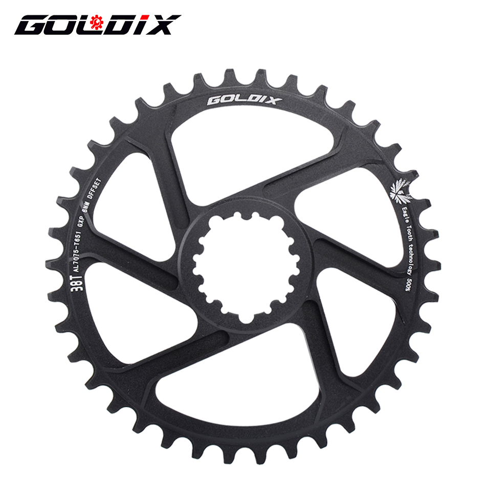 Mtb Fiets Kettingwiel Ultralicht Kettingwiel 0Mm 3Mm 6Mm Offset 30T 32T 34T 36T 38T Voor Sram 3 Bout Direct Mount