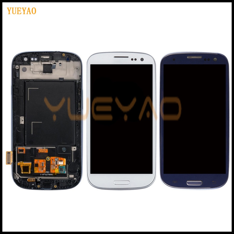 S3 I9300 Lcd Voor Samsung Galaxy S3 I9300i Scherm Met Frame Vervanging Voor Samsung Galaxy S3 Lcd I9301 I9308i i9301i