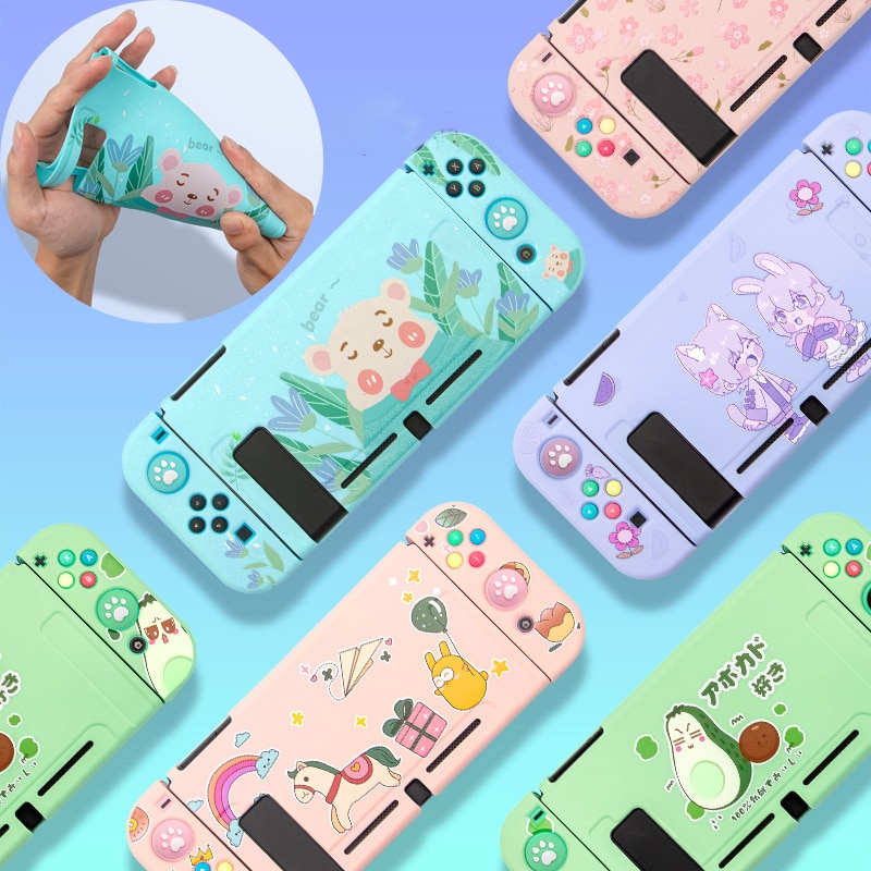 Funda blanda de TPU para Nintendo switch, carcasa colorida para Nintendo Switch