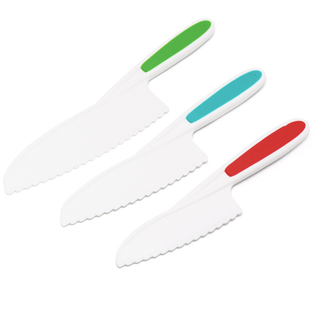 HOTUT Keukenmessen Voor Kinderen, 6-delige Set Messen Voor Kinderen Mes Set Plastic Messen Voor Het Snijden en Koken Van Fruit Of Groenten Voor Jonge Kinderen