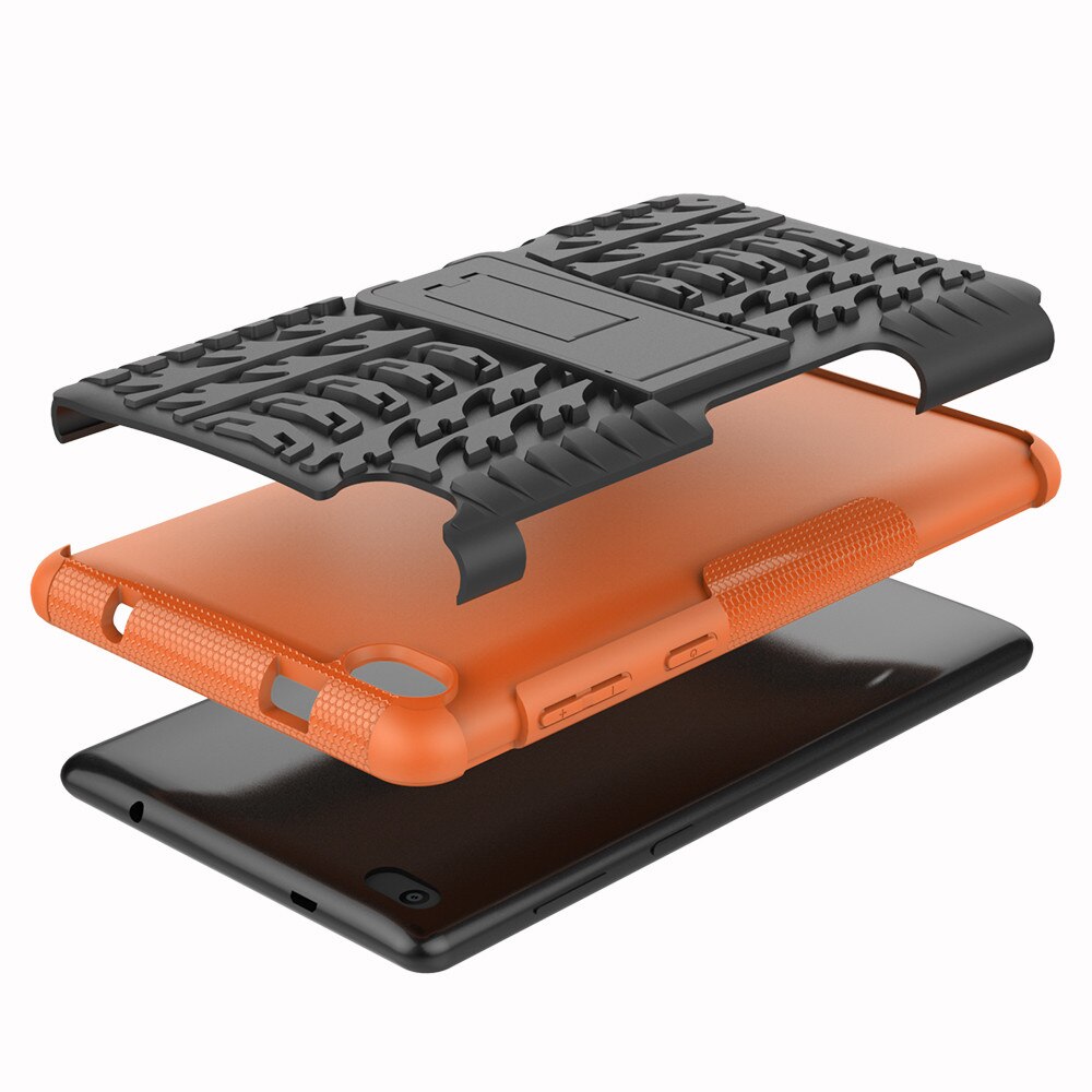 For Lenovo Tab E7 TB-7104F Shock-proof Rugged Hard Rubber PC Stand Case Cover Protective Cases Covers