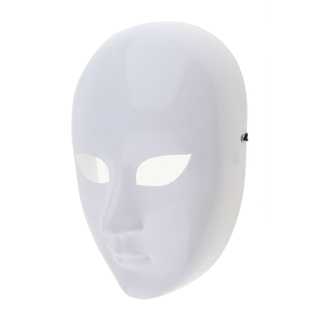 Diy umalet maske hvid blank ansigtsmaske maskerade kostume masker til festdekoration tilbehør