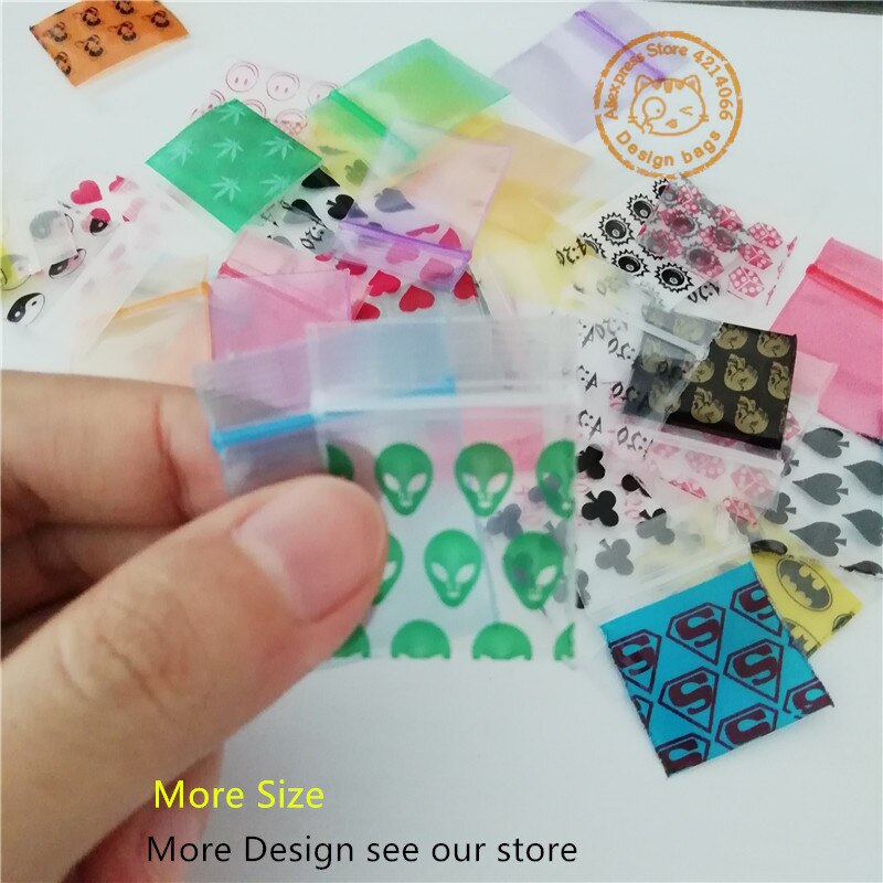 5858 Reißverschluss sehr klein Kunststoff taschen 100 Ziplock Baggies abspielen Junge Hase Wiederverschließbaren Polyethylen Griff Siegel Taschen 05