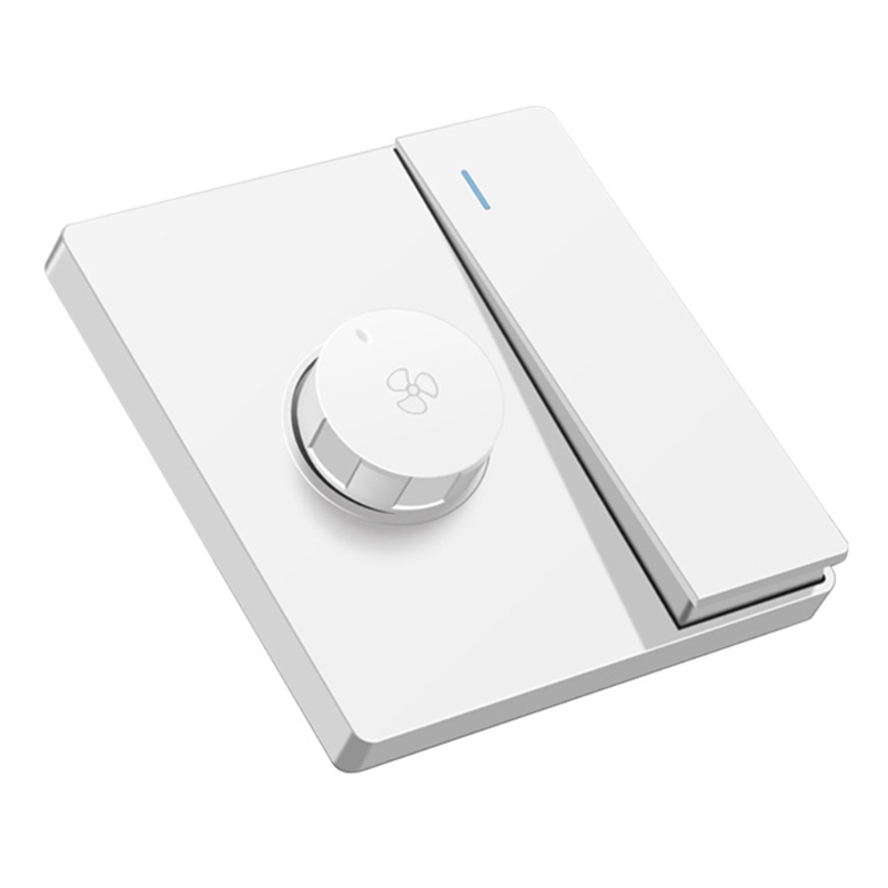Variable Fan Speed Control with Switch Suit for Most Brand Ceiling Fans Electric Fans Speed Adjuster Replacement, White L69D