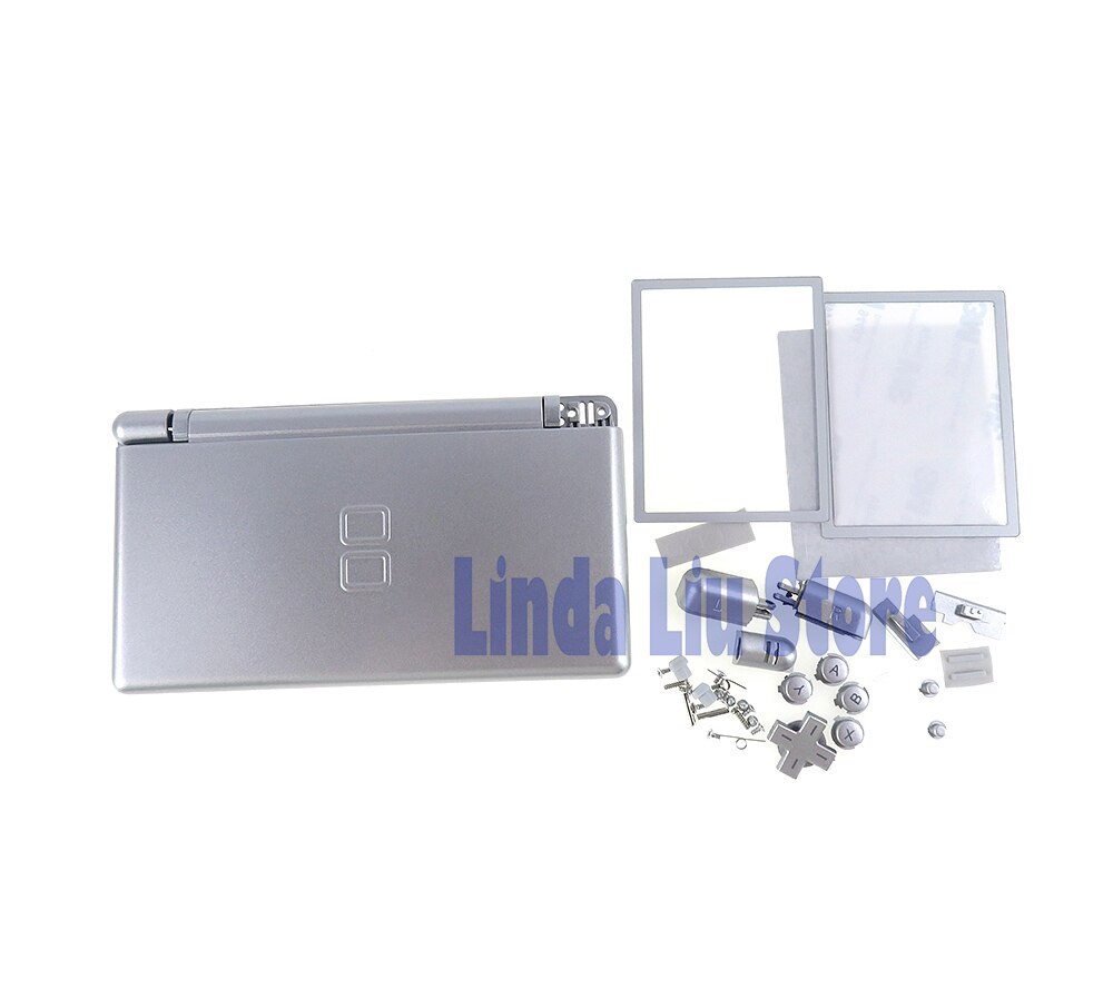 1set/lot Full set Housing Cover Case Replacement Shell For Nintendo DS Lite DSL NDSL: Silver