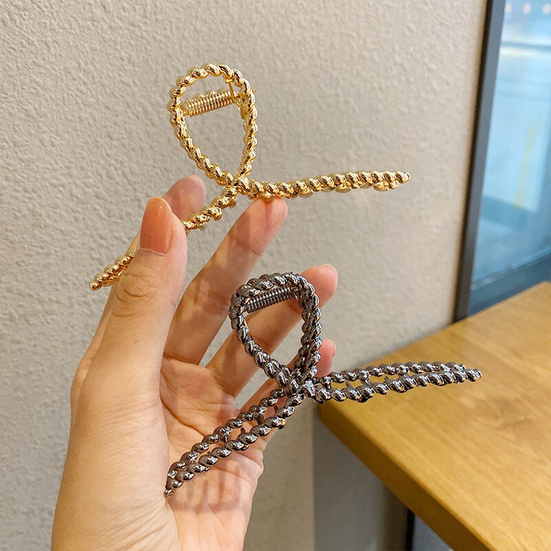 2021 mulher de metal garras de cabelo acessórios para o cabelo chique barrettes grampos de cabelo senhoras hairgrip headwear meninas ornamentos caranguejo