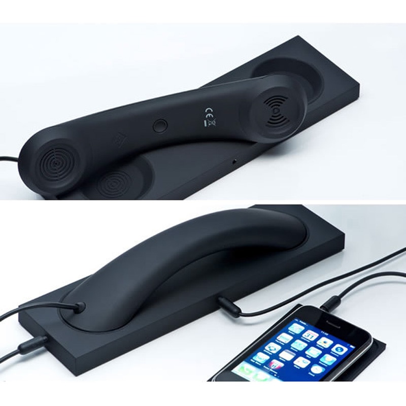 Auricular de teléfono Retro auriculares de 3,5mm PC Comtuper portátil micrófono de prevención de radiación para iphone Samsung Haiwei auriculares