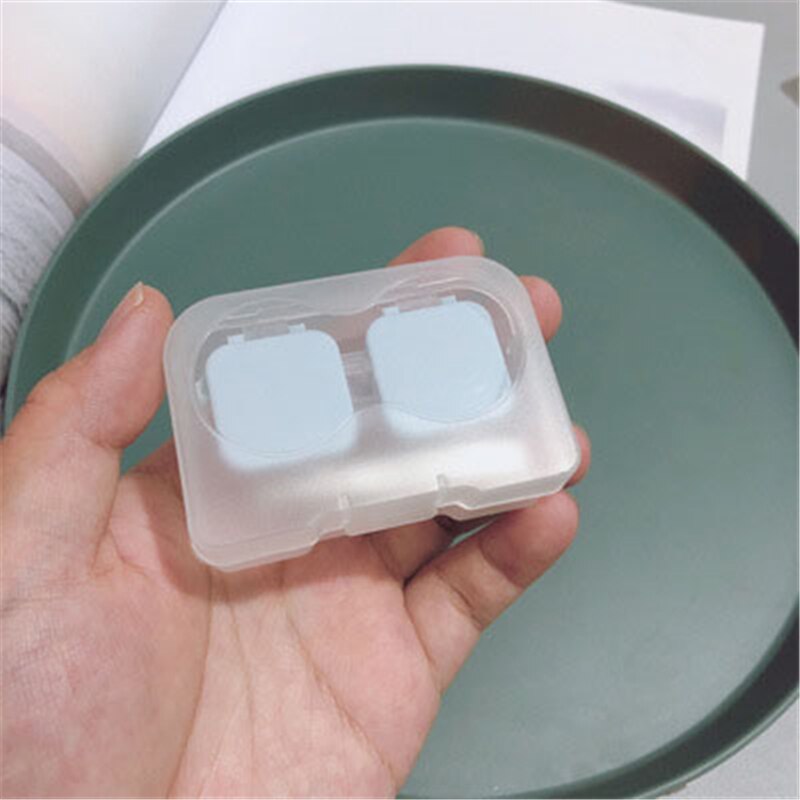 1PCS Contact Lens Box Holder Portable Small Lovely Eyewear Bag Container Contact Lenses Soak Storage Case Travel Kit Women: 01