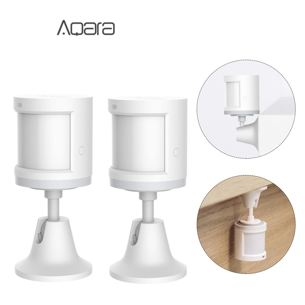 4PCS Aqara Human Body Sensor Smart body Movement Motion Sensor Wireless ZigBee Connection holder Light Gateway: 2PCS Human Sensor