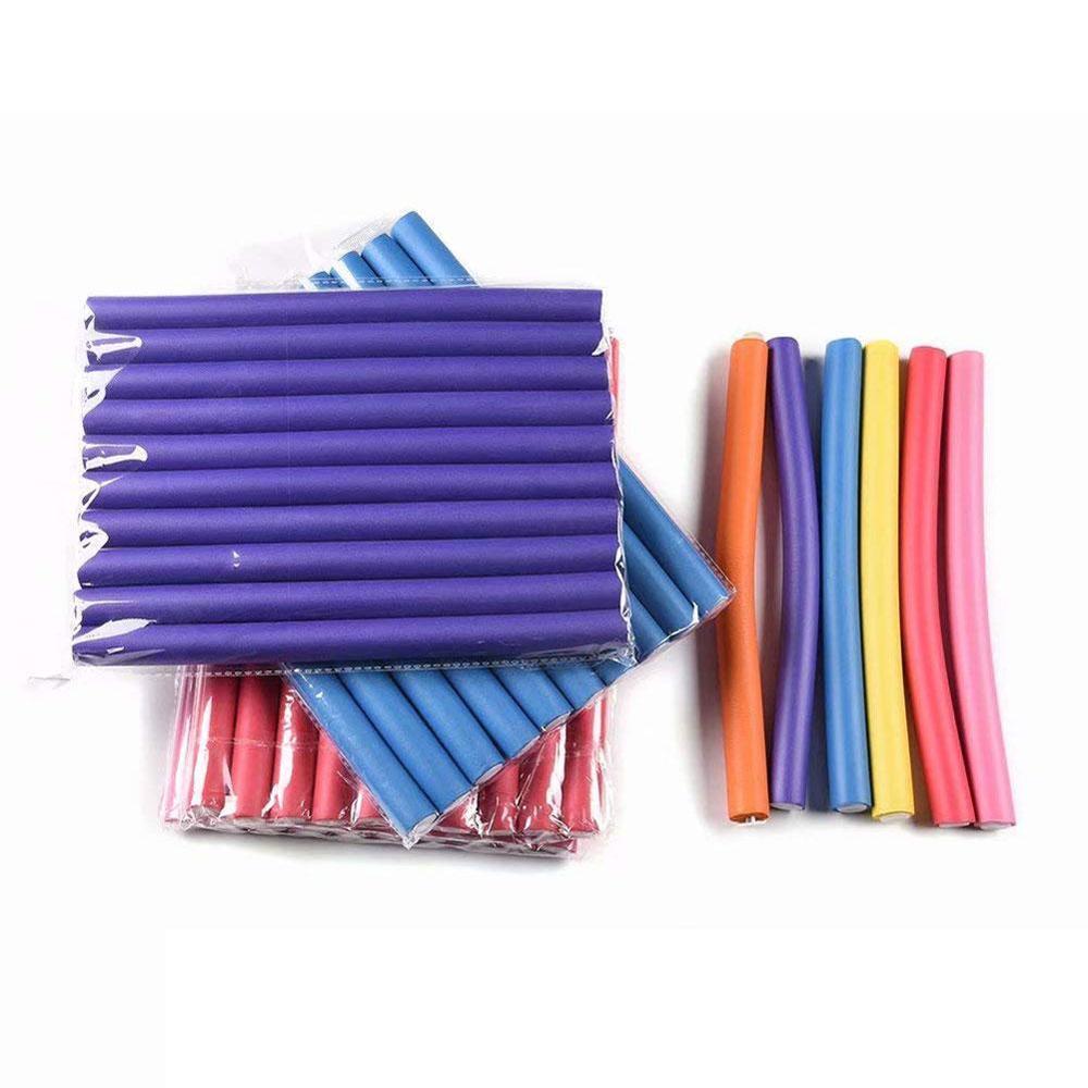 10 stk/parti mykt hårkrøller roller curl hår bøyelige rollers diy magic hair curlers verktøy styling ruller svamp hår curling