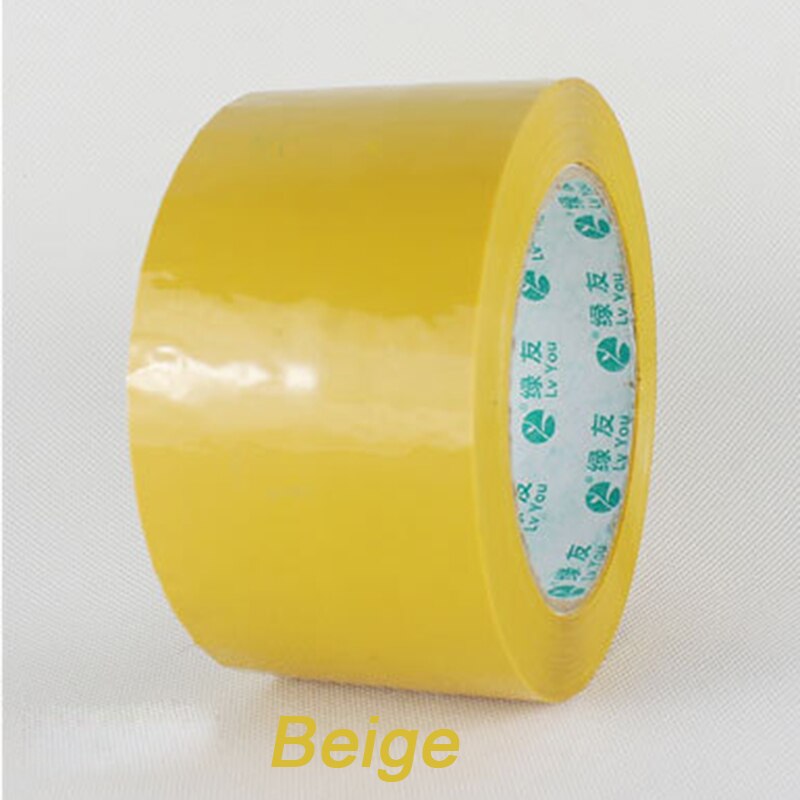 Ruban adhésif de scellage 6cm X 90m, 19 couleurs, pour emballage de courrier et logistique: beige