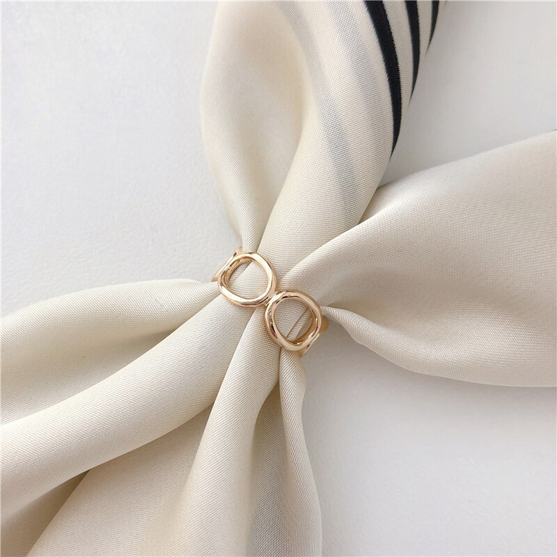 1 Stuks Sjaal Ring Wilde Parel Zijden Sjaal Gesp Kleding Hoek Knoop Vierkante Sjaal Knop Sjaal Accessoires: COLOR 15