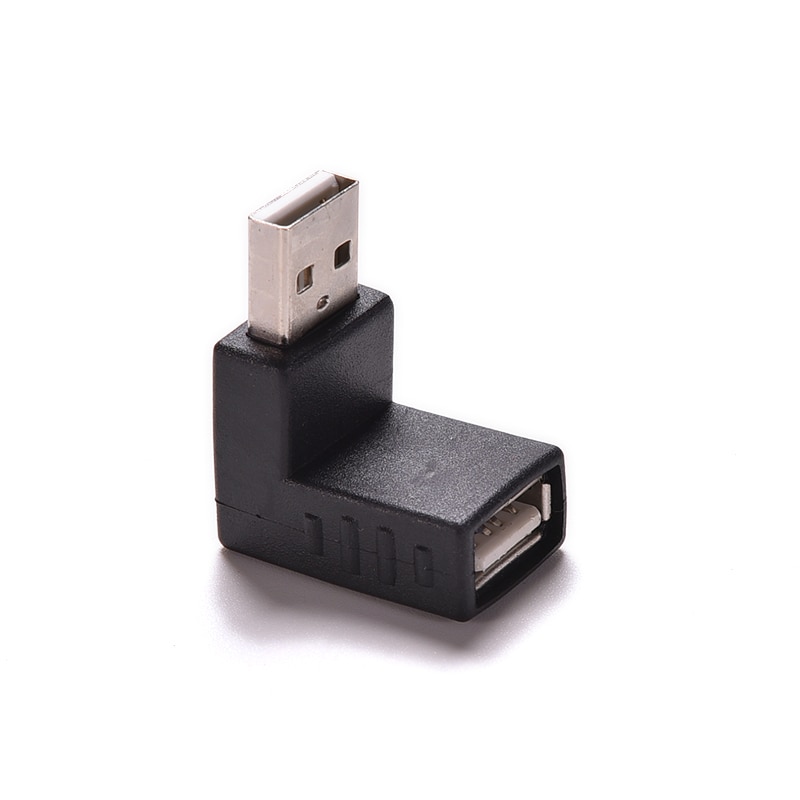 1Pcs Up Haakse Usb 2.0 Adapter Hoek 90 Graden Usb 2.0 A Man Vrouw Adapter Connector Voor Laptop pc