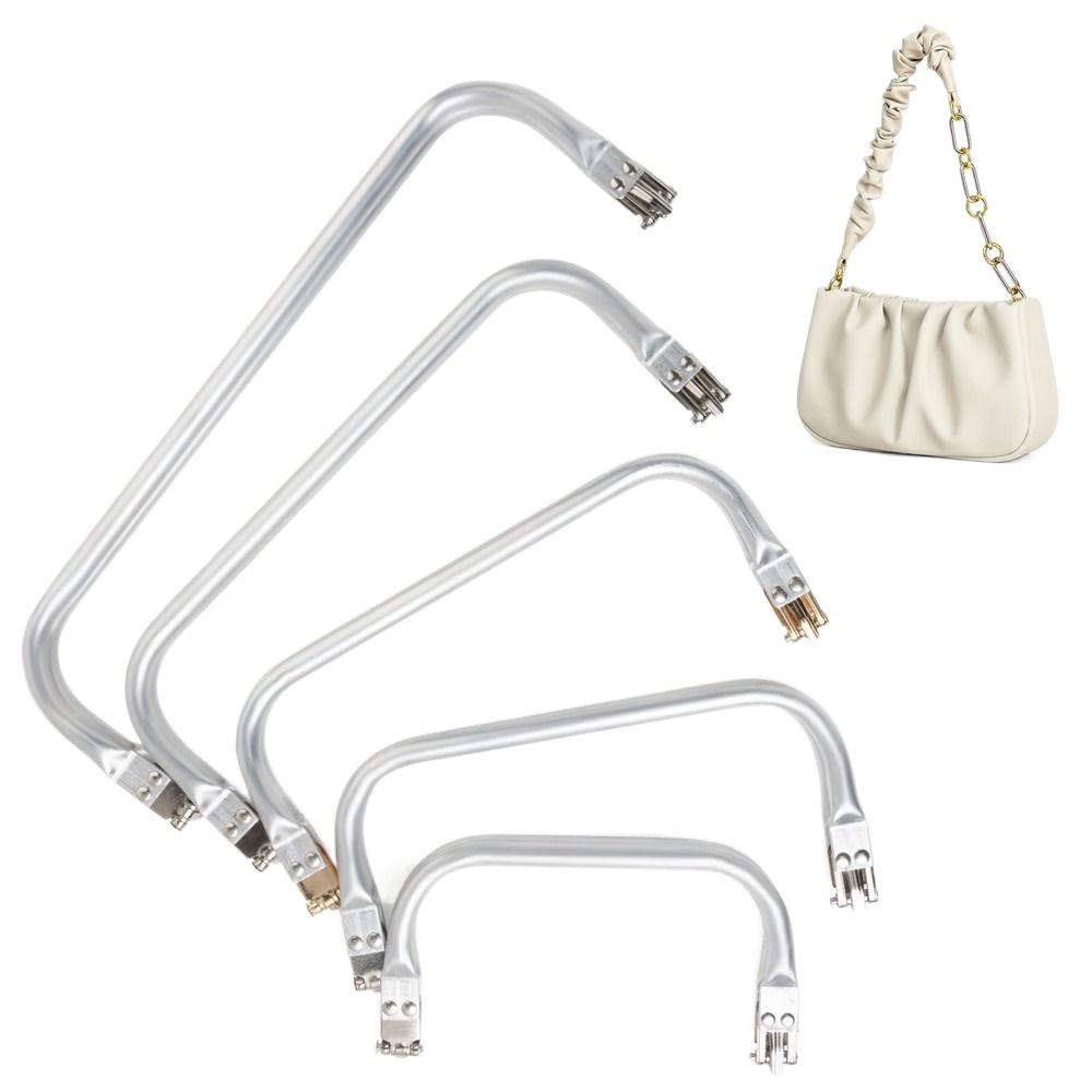 Vintage naaigerei handtas accessoires zilver DIY tas onderdelen tas sluiting clutch metalen portemonnee frame portemonnee sluiting kus sluiting
