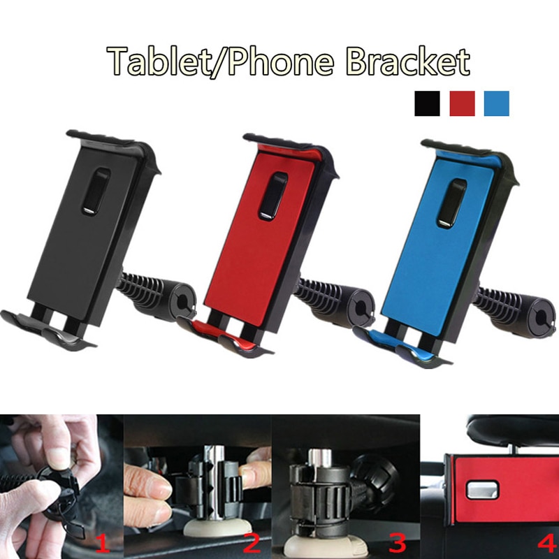 Auto Stand Houder Universele Multifunctionele Verstelbare Rugleuning 4-11 Inch Tablet Beugel Draagbare Auto Personaliseren Accessoires