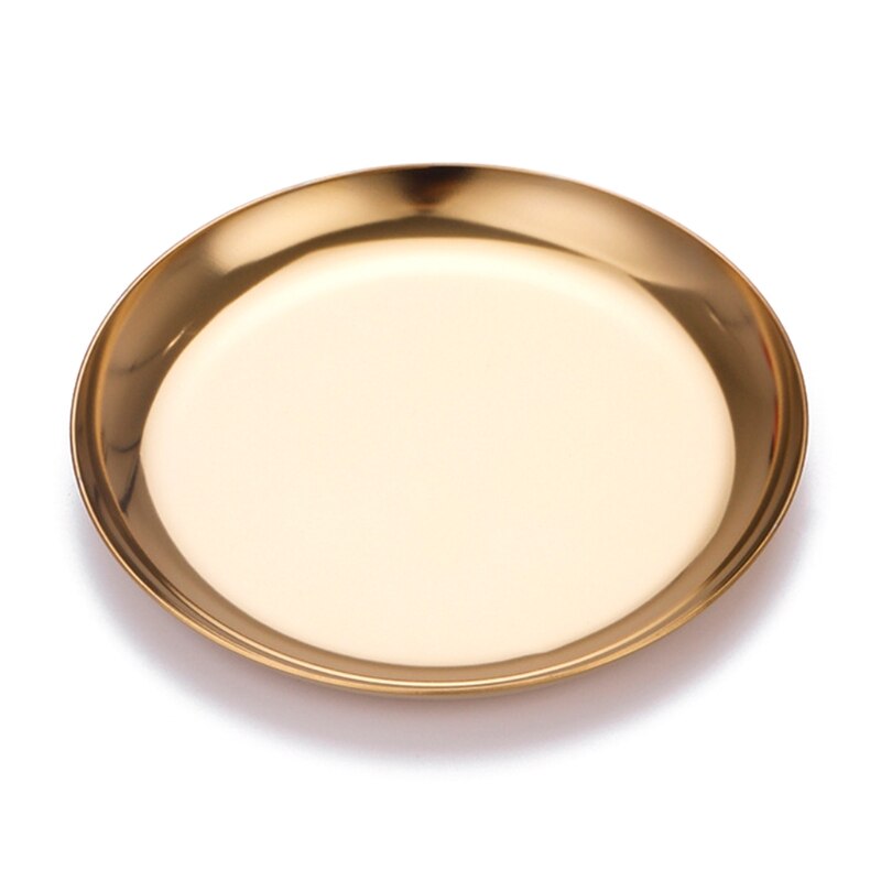 Cyrank Set di Vassoi da Portata in Argento, 2 Pezzi Vassoio da Portata in Acciaio Inossidabile per Piatto da Portata per Feste Piatti in Metallo per Servire Cibo Antipasto Vassoio da Portata(M