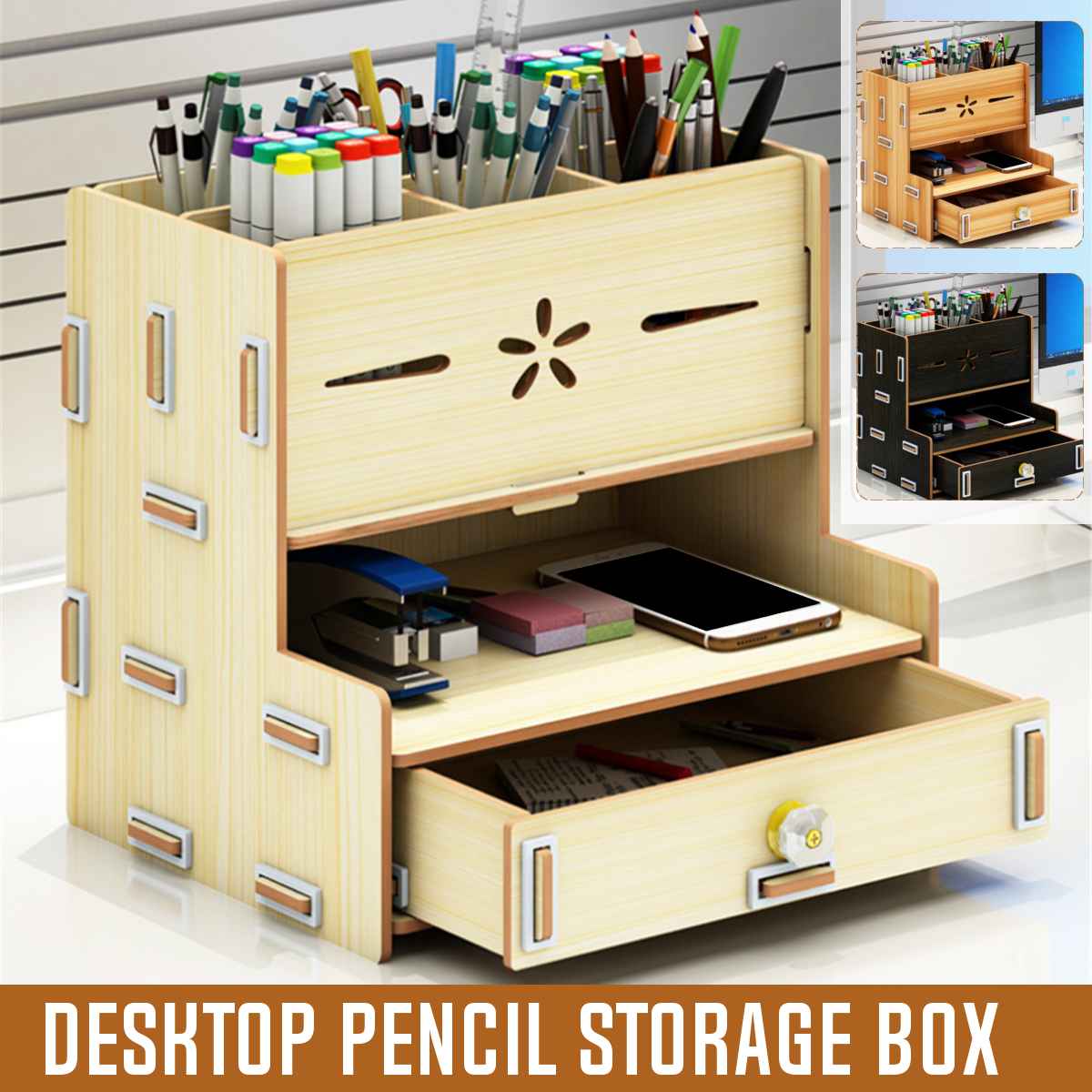 Multi - Functional Pen Holder Students Desktop Org... – Vicedeal