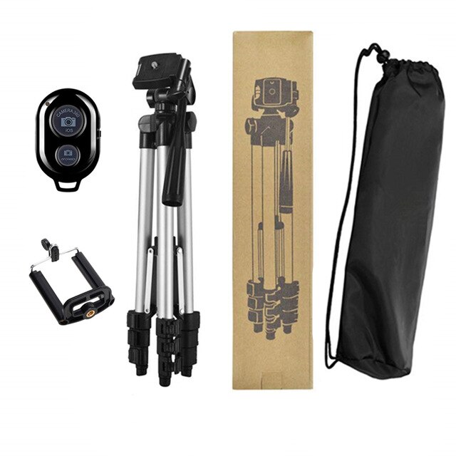 Câmera de pouco peso tripé suporte do telefone portátil desktop telefone móvel tripode para o iphone canon sony nikon câmera vídeo para