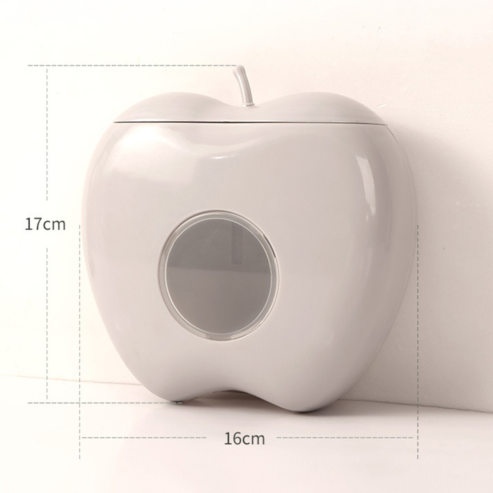 Contenedor de almacenamiento de envoltura de plástico montado en la pared, estuche protector de envoltura de plástico a prueba de polvo, gran capacidad sin perforaciones para organizador de cocina