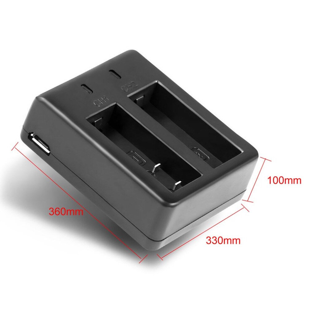 Dual Channel Digital Camera Battery Charger USB Charger Charging For SJ4000 Wifi M10 Sport Camera Accessories With USB Cable
