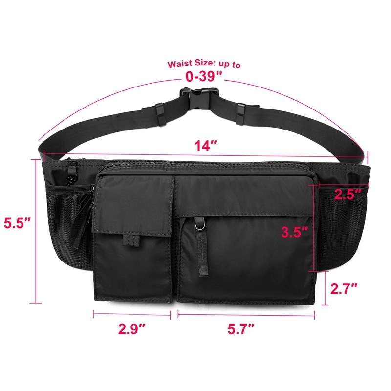 MOYYI taille hommes voyage sac étanche sac à bandoulière Anti-vol sangle de sécurité téléphone portable Bum hanche poitrine sacs