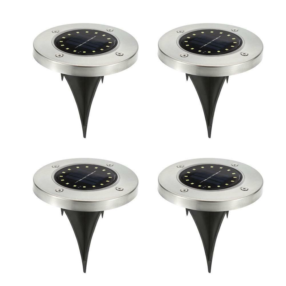 1pz/4pz di Energia solare Sepolto Luce scala Esterna percorso Pavimento ponte discoteca Solare Paesaggio Luce Solare del Giardino percorso di Luci A Terra: 4 bianca