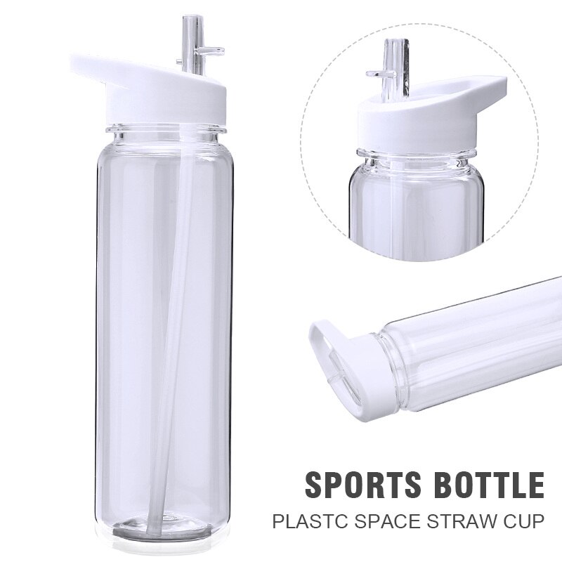 Plastic Waterfles Met Stro Lekvrije Outdoor Draagbare Sport Drankjes Mokken 700Ml Capaciteit Water Cup Drinkware