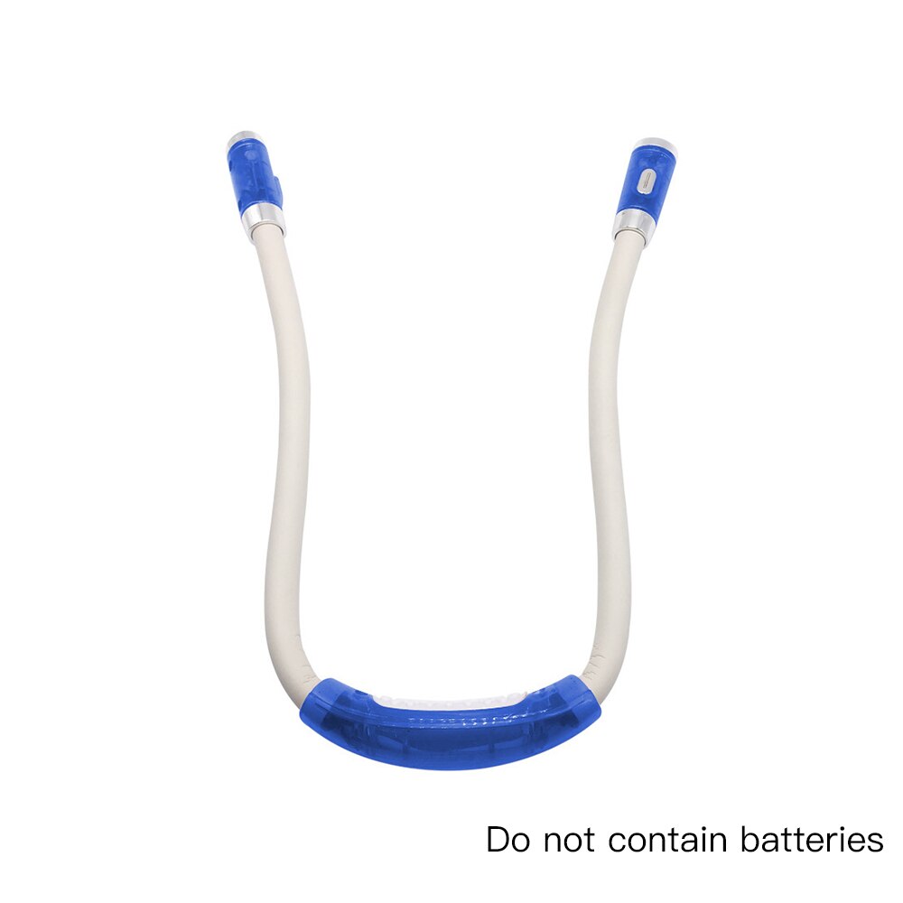4 standen nieuwigheid nek knuffel boek licht handsfree nek licht led nachtlampje zaklamp voor slaapkamer verlichting of buiten leeslamp: 02