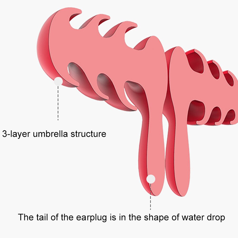 2Pairs Soft Silicone Ear Plugs Sound Insulation Ear Plugs Sleeping Study Noise Reduction Earplugs Ear Protector with storage Box