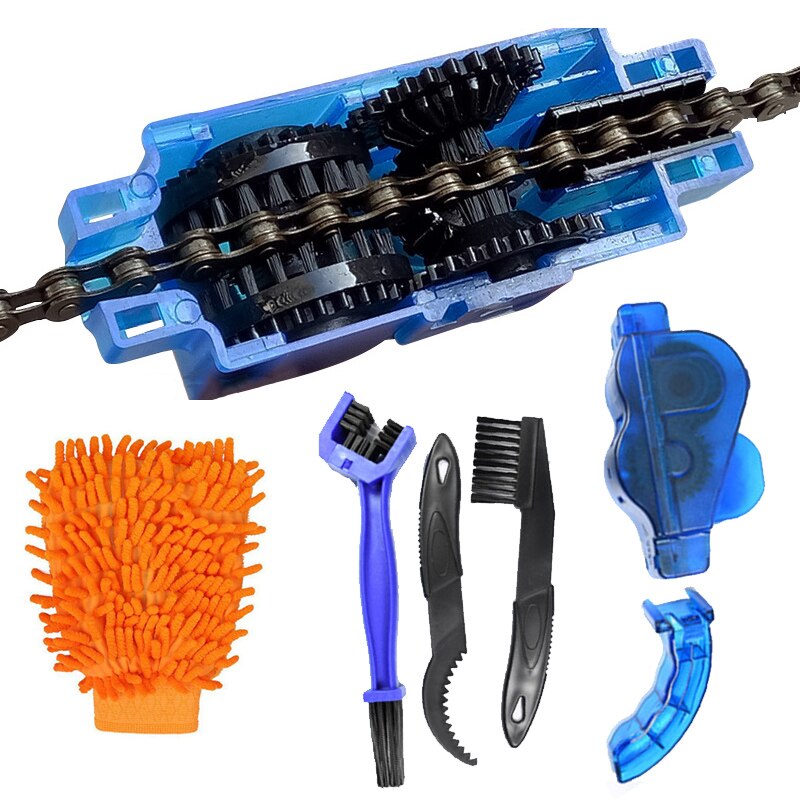 Mountain Bicycle Chain Cleaner Portable 3D Bicycle Chain Cleaner Bike Kit Bike Brushes Scrubber Wash Tool Bicycle Accessories
