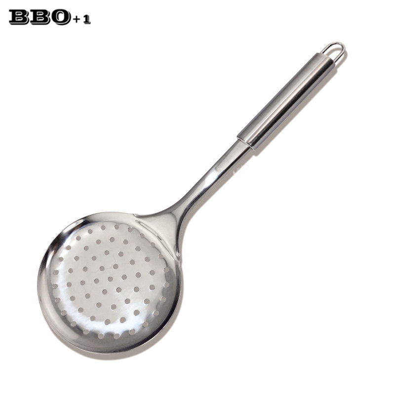 1 pc Stainless steel strainer Large Spoon Colander Filter Colander w/ Handle Fry Drainer Drainer Kitchen Cooking Utensils 13''