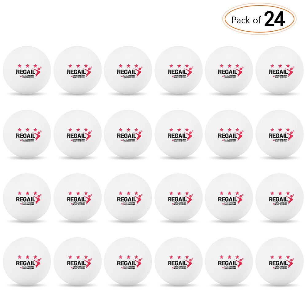 24 Stks/pak 3-Ster 40 Mm Tafeltennis Ballen Ping Pong Ballen Amateur Geavanceerde Training Praktijk Ballen Geavanceerde Training ballen: White