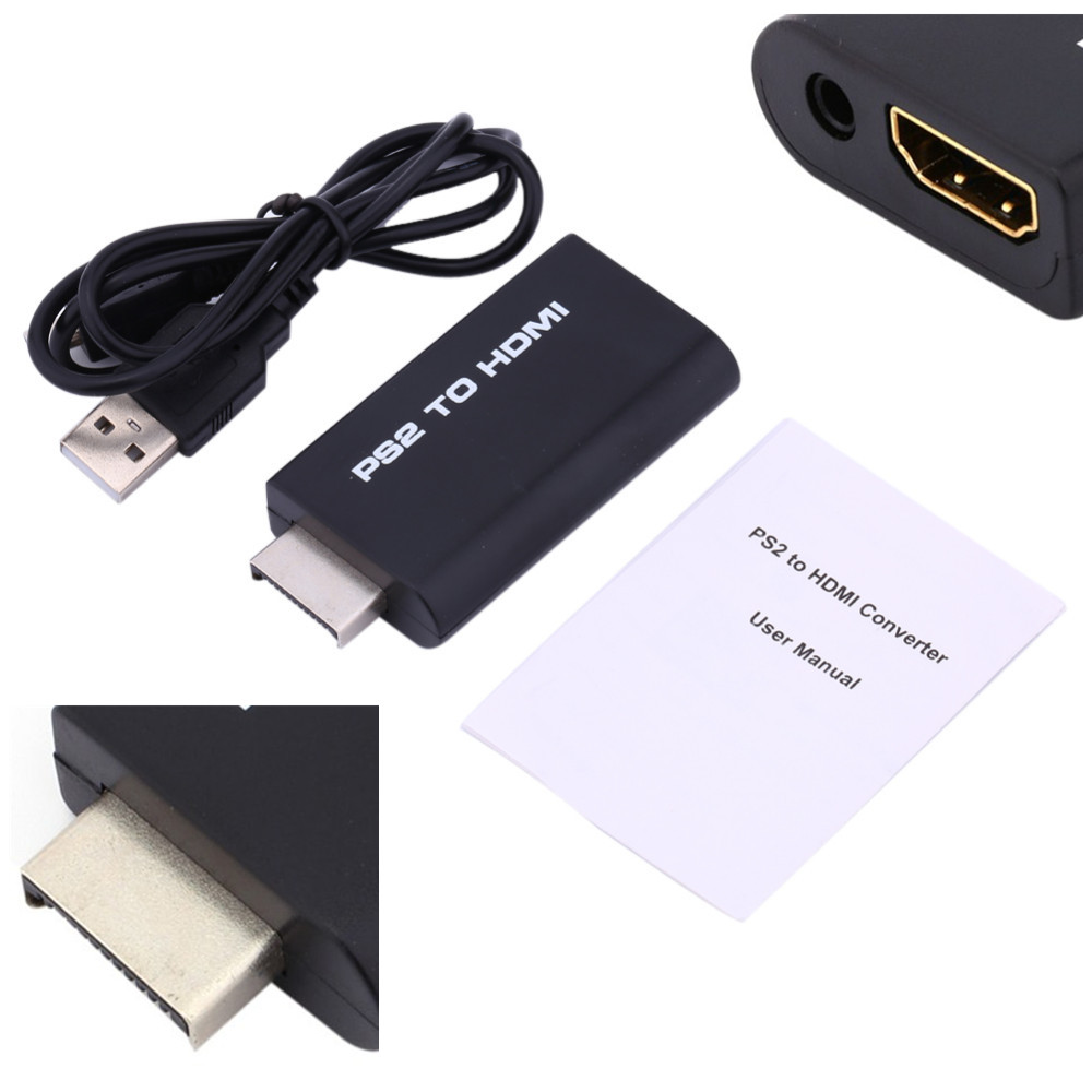 PS2 to HDMI Audio Video Converter Adapter 3.5mm Au... – Vicedeal