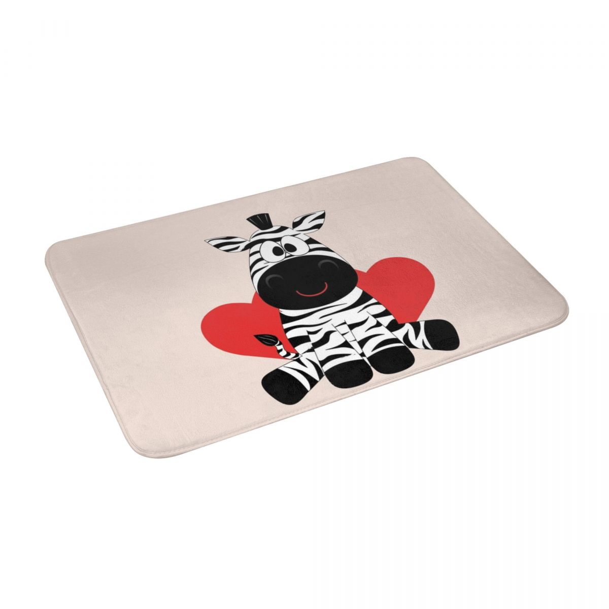 Leuke Zebra Toont Liefde Bad Deur Mat Tapijt Tapijt Decor Entree Woonkamer Thuis Keuken Badkamer Antislip balkon