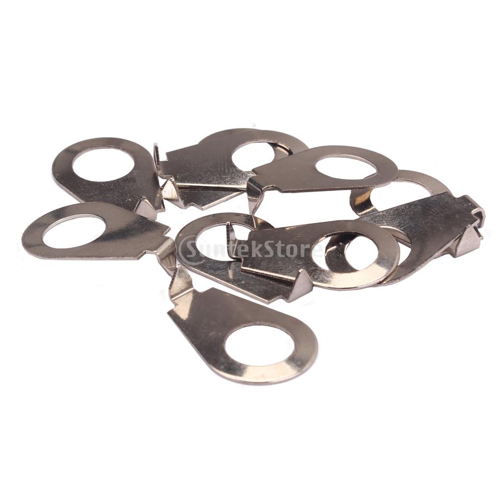 10Pcs Metal Guitar Knobs Pointer Plate Knob Position Indicator For Guitar Bass Parts Accessories 22X14X5mm Guitar Speed Bell