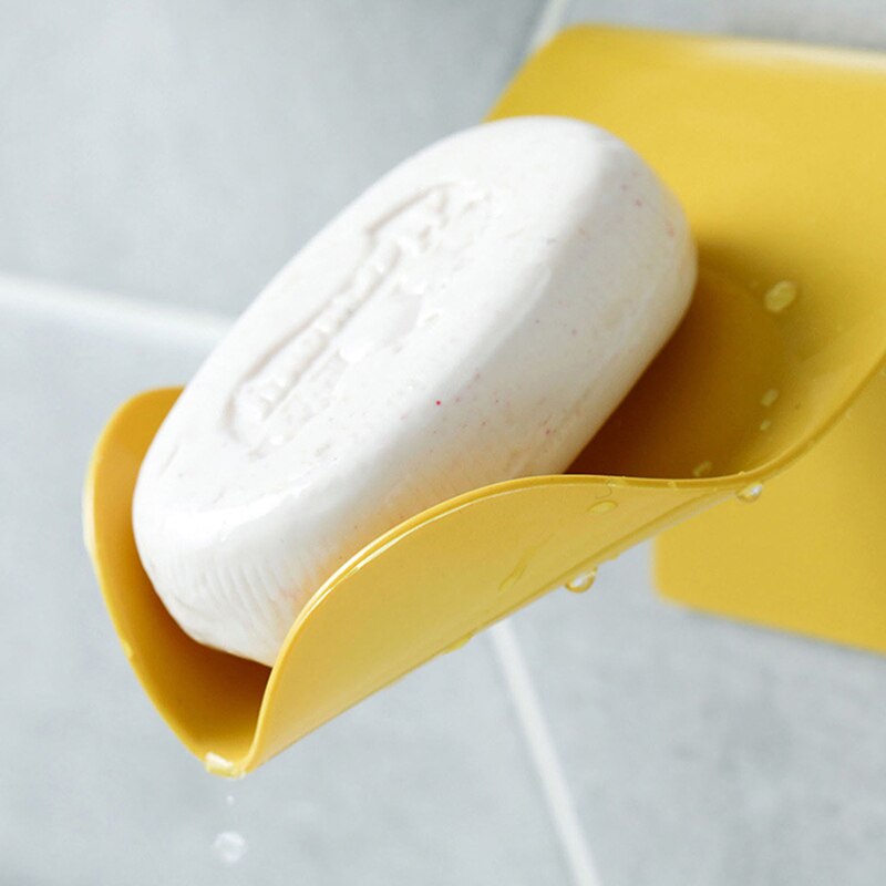 Porte-savon mural auto-adhésif douche porte-savon Drain pour salle de bain évier de cuisine