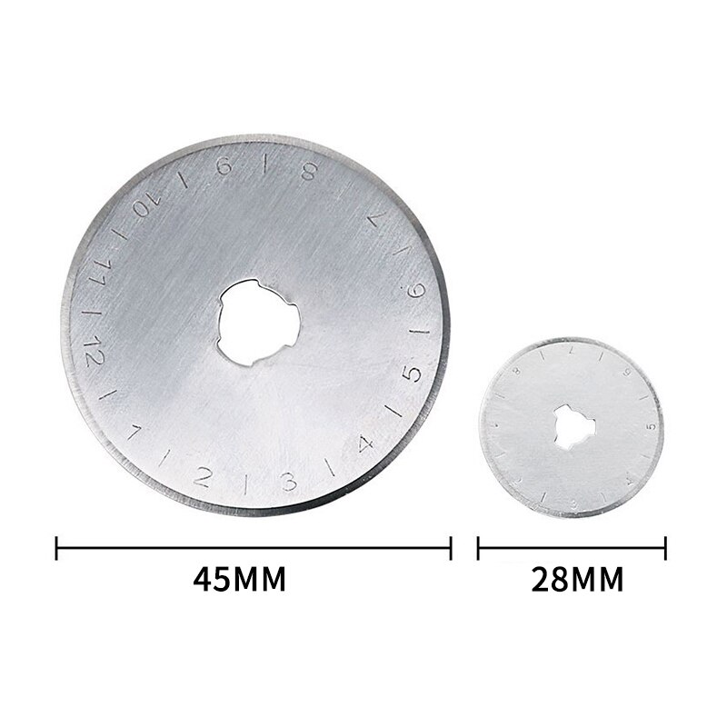 28mm /45 mm Rotary Blades Paper Cutter Knitting Circular Cutting Patchwork Leather Crafts Rotary Cutter Replacement Blades