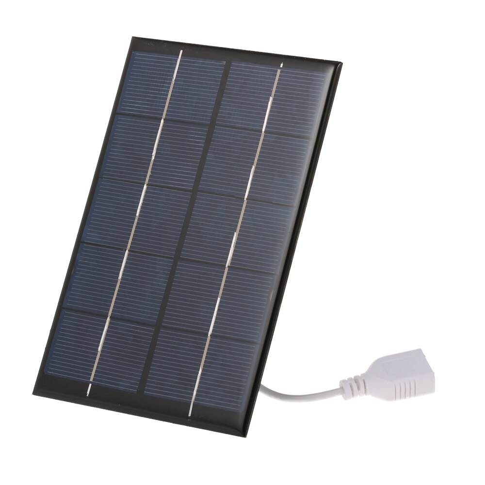 2.5W/5V Portable Solar Panel Mini Solar Charger With USB Port Silicon Compact Solar Phone Charger for Camping Hiking Traveling